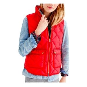 J.Crew Quilted Puffer Vest Small